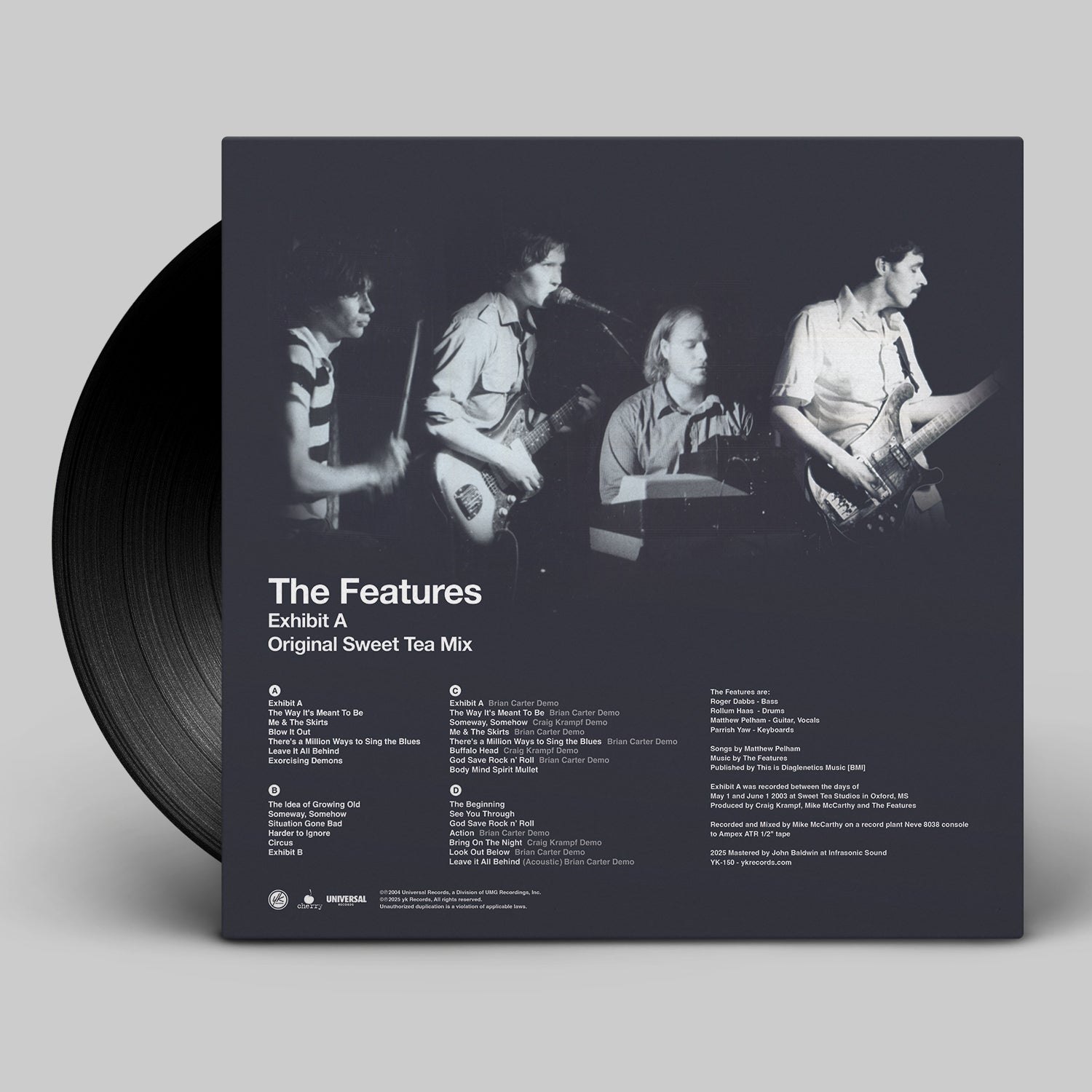 The Features: Exhibit A (Original Sweet Tea Mix) 2xLP – yk Records
